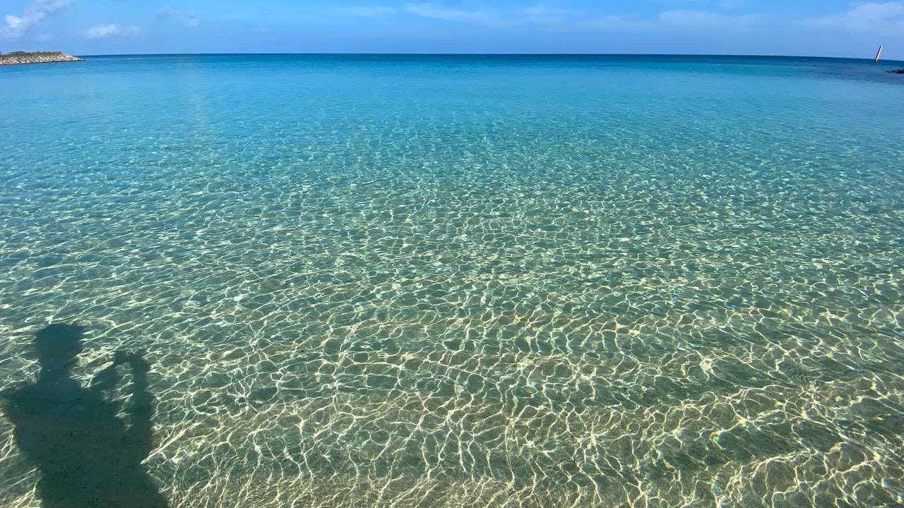 Okinawa beach clean water